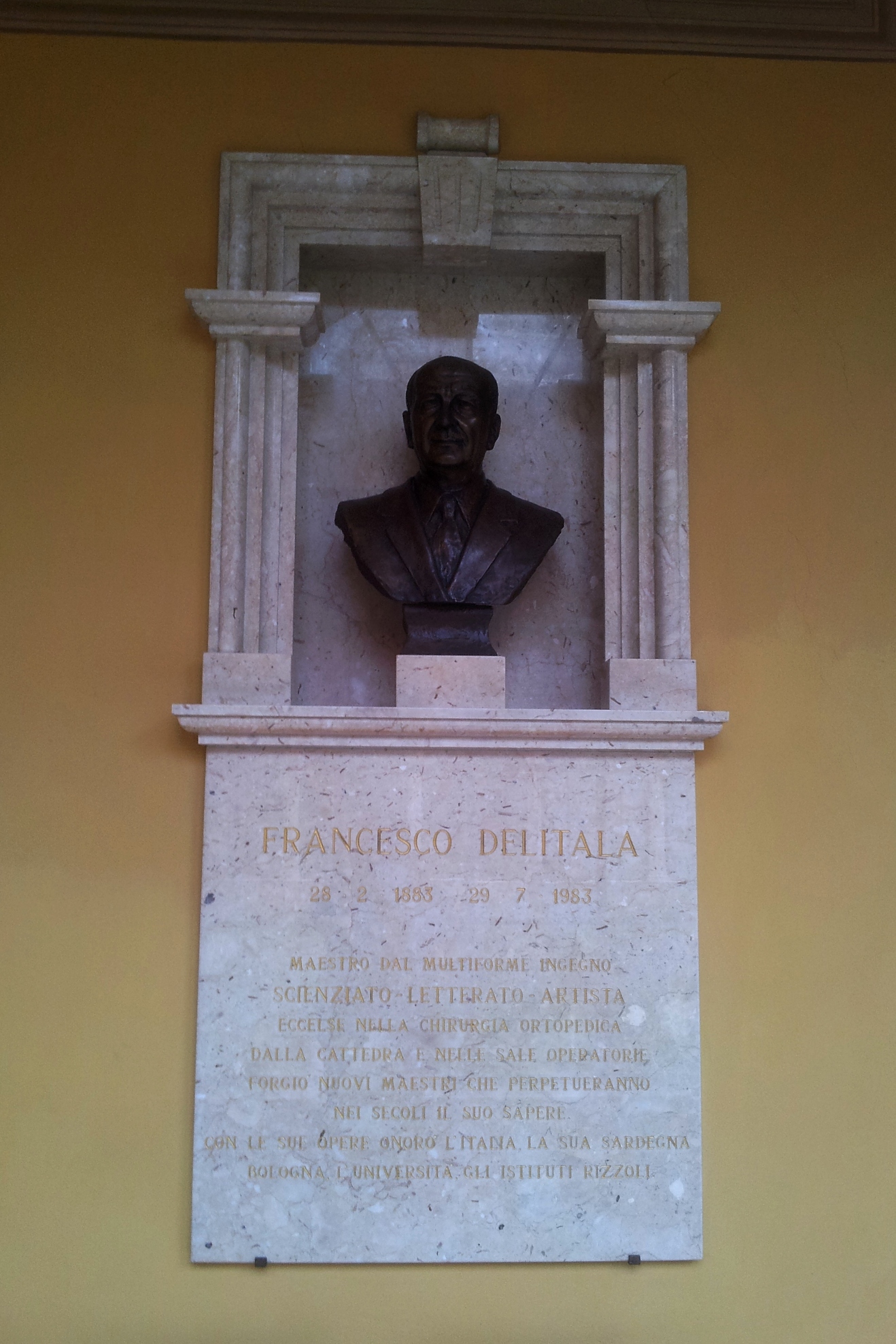 Francesco Delitala's monument, Istituto Rizzoli, Bologna - 01.jpg