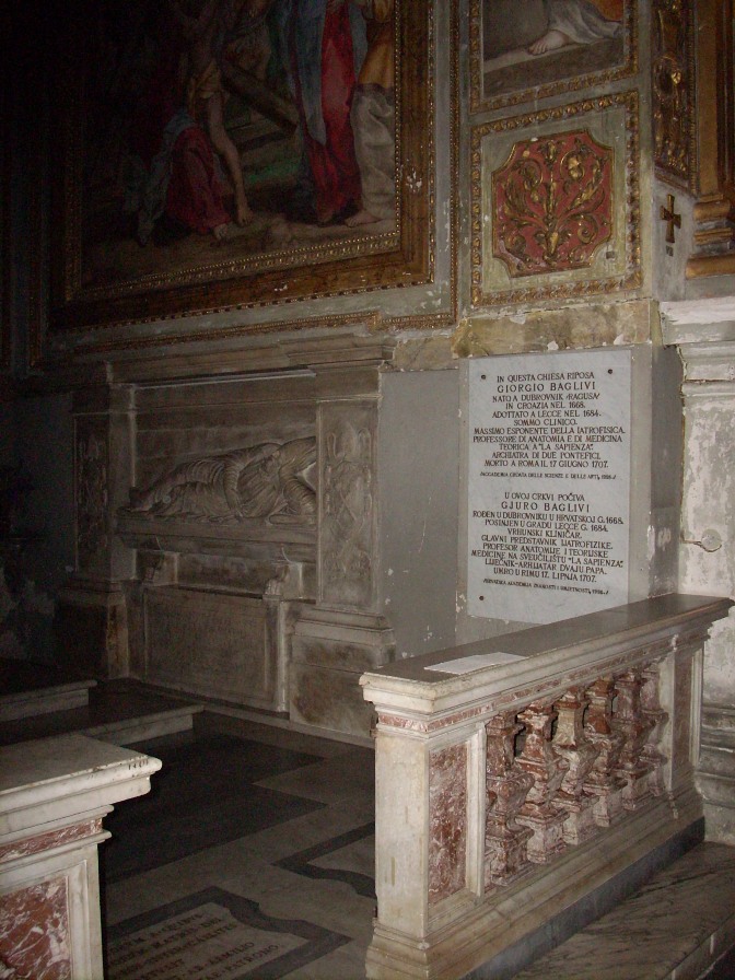 Giorgio Baglivi's tomb, San Marcello al Corso, Rome - 2.jpg