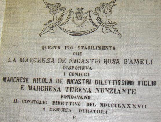 Epigrafe della disposiziione fondazione De Nicastri.jpg