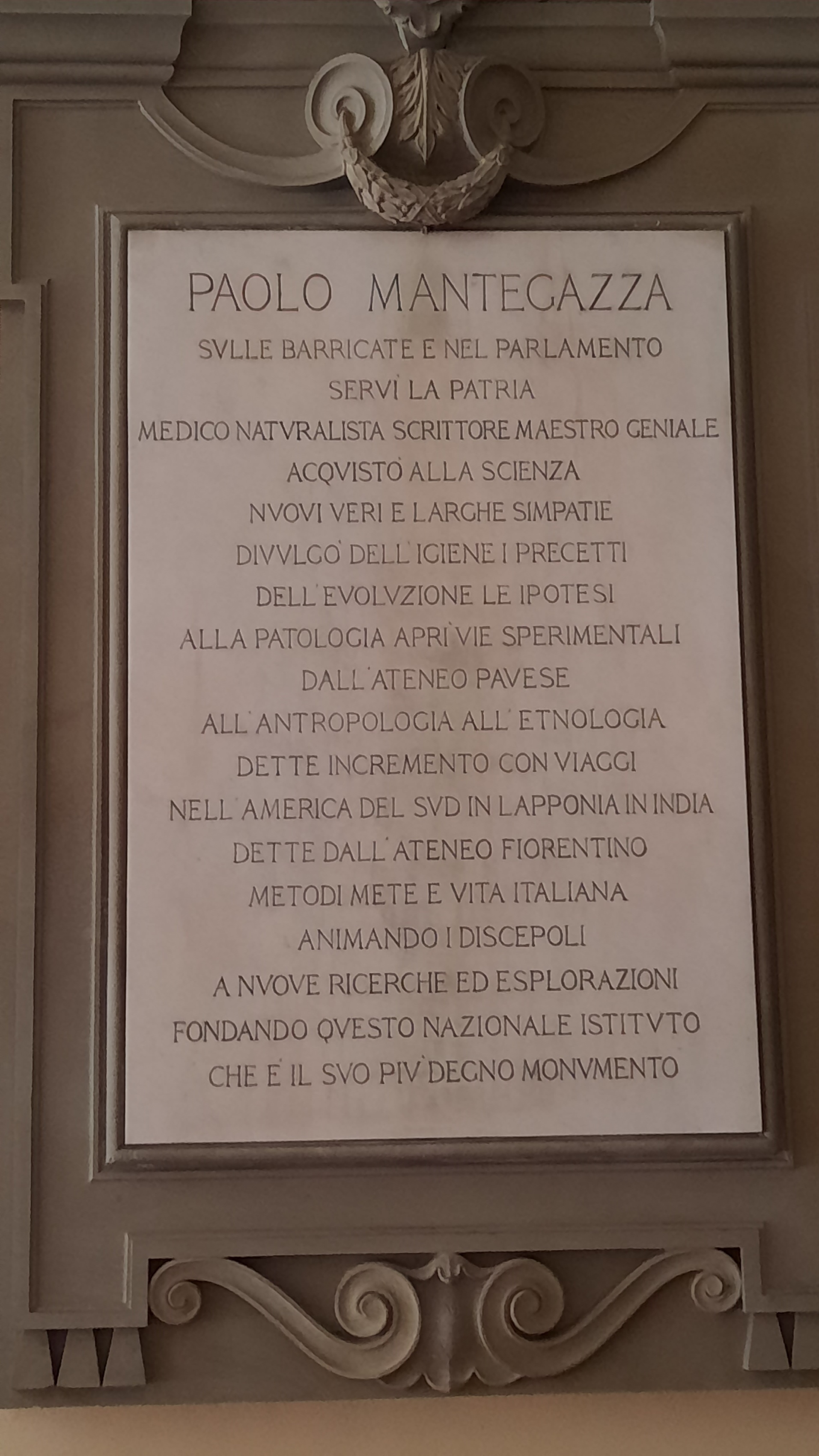 Paolo Mantegazza's monument, Palazzo Nonfinito, Florence - 05.jpg