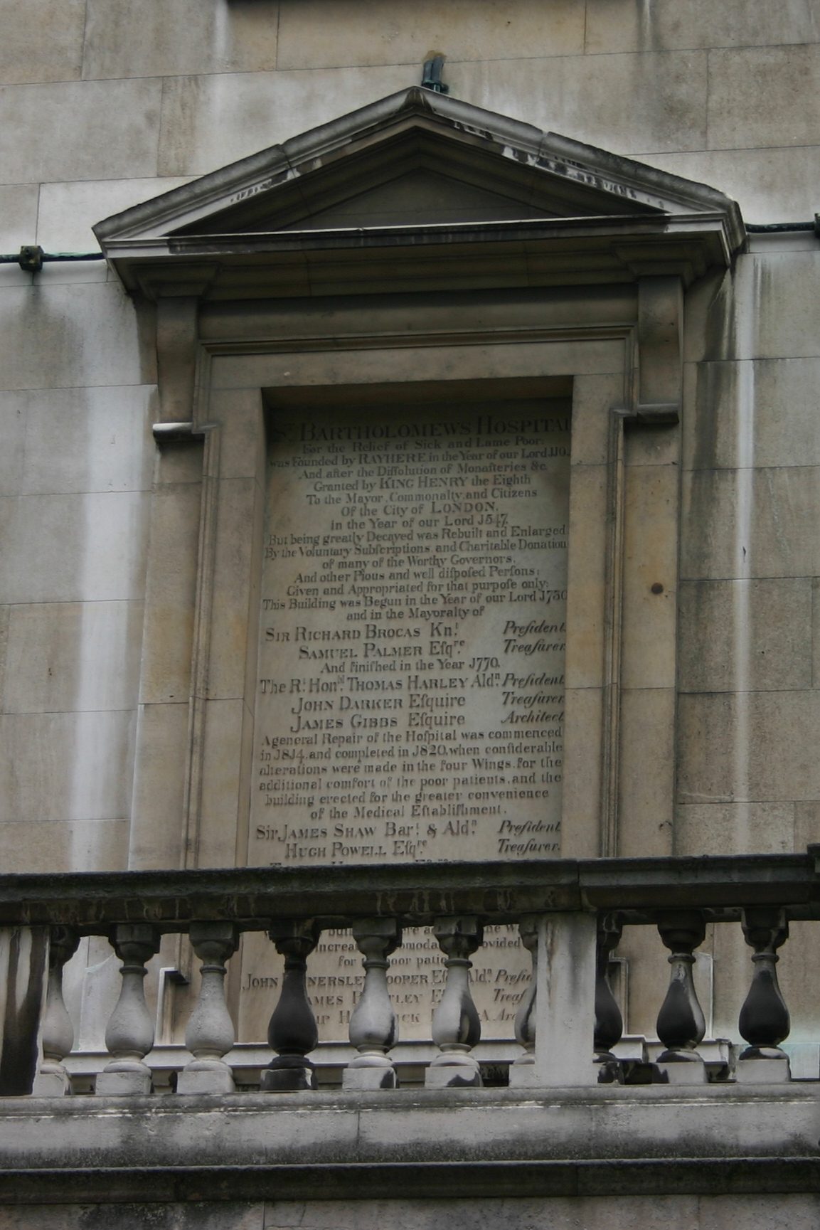 St Bartholomew's Hospital, London - 02.JPG